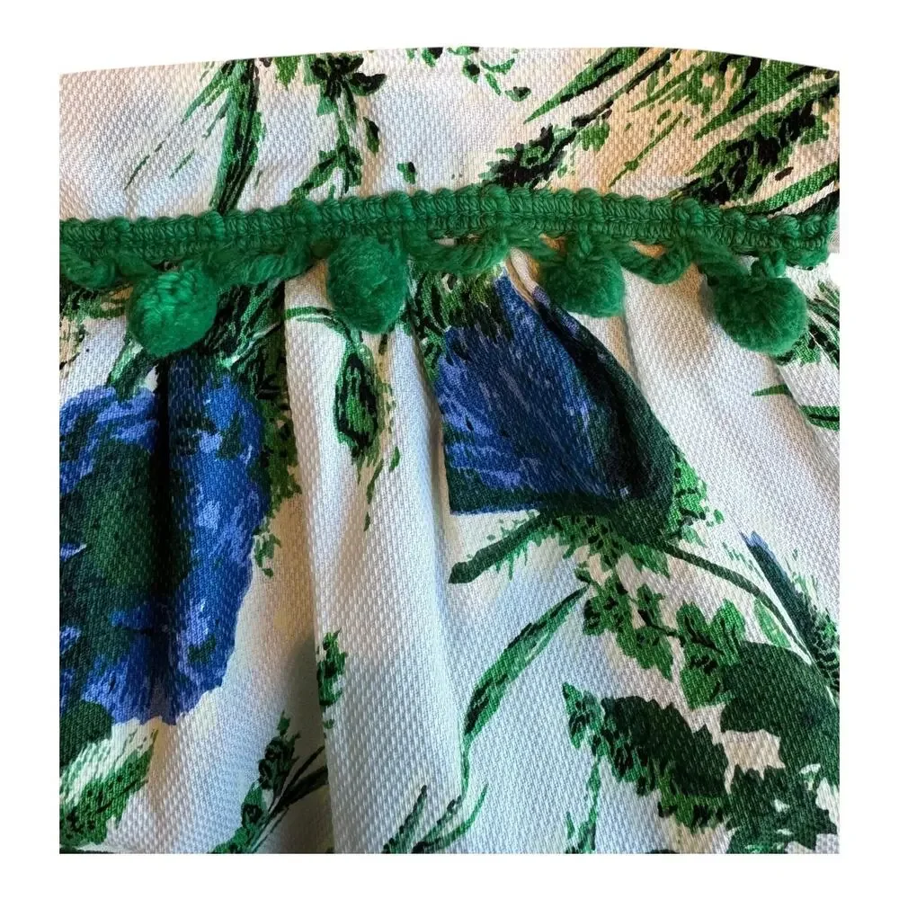 Vintage 1950s–1960s Sheer Hostess Apron Set Floral Organza Reversible